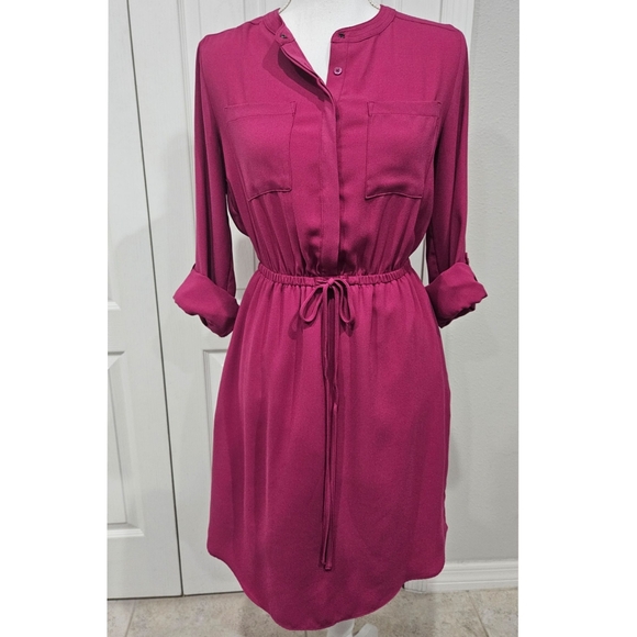 APT. 9 magenta button dress SZ 2 - Picture 1 of 10